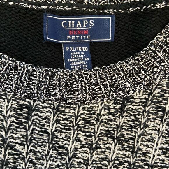 CHAPS Denim Petite Knit Crew Neck Sweater PXL - Picture 8 of 8